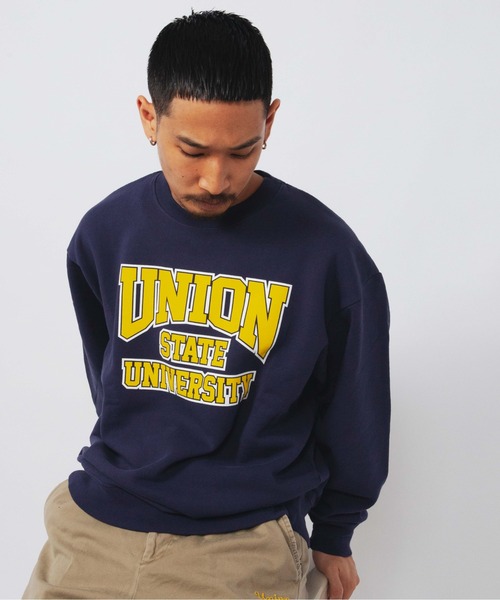 UNION（UNION TOKYO）（ユニオン）の「UNION STATE CREW ユニオン スウェット トレーナー（スウェット・メンズ・ネイビー/グレー/パープル・MEDIUM/X-LARGE/LARGE）」の17枚目の写真