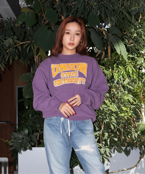 UNION（UNION TOKYO）（ユニオン）の「UNION STATE CREW ユニオン スウェット トレーナー（スウェット・メンズ・ネイビー/グレー/パープル・MEDIUM/X-LARGE/LARGE）」の15枚目の写真