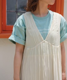 Kastane | カラー刺繍小ロゴT(Tシャツ/カットソー)