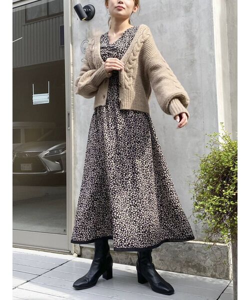 dazzlin（ダズリン）の「アソートギャザーワンピース（ワンピース・レディース・ブラック/ベージュ/ピンク・FREE）」の20枚目の写真