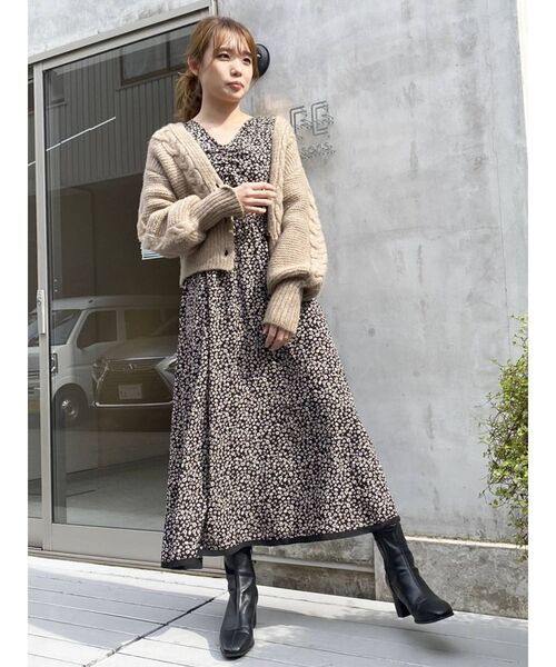 dazzlin（ダズリン）の「アソートギャザーワンピース（ワンピース・レディース・ブラック/ベージュ/ピンク・FREE）」の19枚目の写真