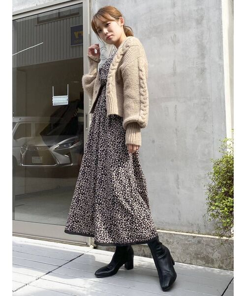 dazzlin（ダズリン）の「アソートギャザーワンピース（ワンピース・レディース・ブラック/ベージュ/ピンク・FREE）」の18枚目の写真