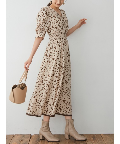 dazzlin（ダズリン）の「アソートギャザーワンピース（ワンピース・レディース・ブラック/ベージュ/ピンク・FREE）」の2枚目の写真