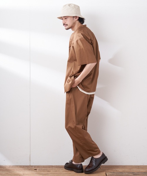 CIAOPANIC TYPY（チャオパニックティピー）の「【ZOZOTOWN限定】【セットアップ】タイプライターバンドカラーシャツ+タックパンツ（セットアップ・メンズ・ブラック/ブラウン/ベージュ系その他・M/L）」の13枚目の写真