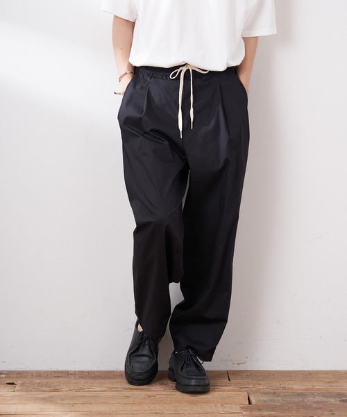 CIAOPANIC TYPY（チャオパニックティピー）の「【ZOZOTOWN限定】【セットアップ】タイプライターバンドカラーシャツ+タックパンツ（セットアップ・メンズ・ブラック/ブラウン/ベージュ系その他・M/L）」の4枚目の写真