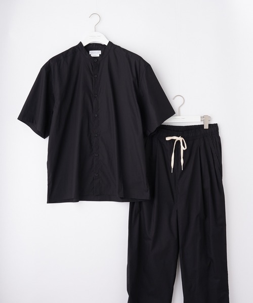 CIAOPANIC TYPY（チャオパニックティピー）の「【ZOZOTOWN限定】【セットアップ】タイプライターバンドカラーシャツ+タックパンツ（セットアップ・メンズ・ブラック/ブラウン/ベージュ系その他・M/L）」の6枚目の写真