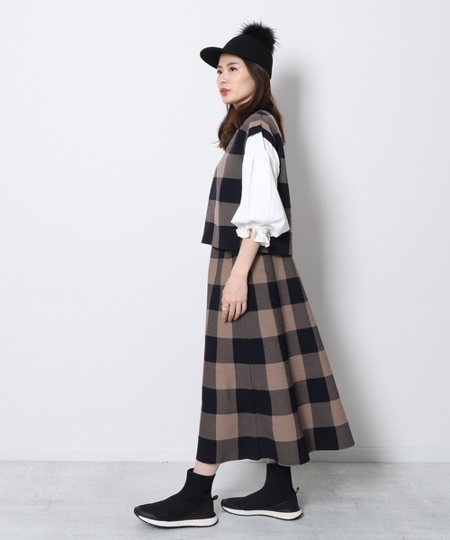 Re.Verofonna（ヴェロフォンナ）の「ジャガードニットスカート（スカート・レディース・ブラック/レオパード/その他/ブラック系その他・MEDIUM）」の10枚目の写真