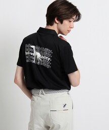 ◆【サルーキバックプリント】 半袖ポロシャツ