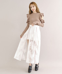 TITTY&CO. | レースロングスリットスカート(スカート)