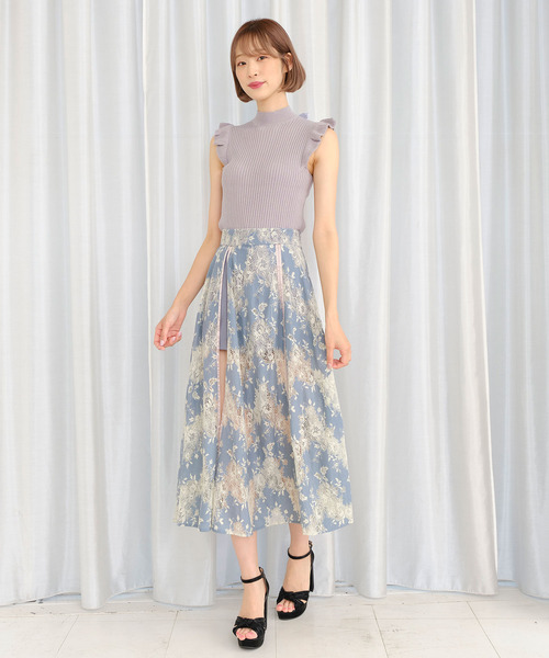 TITTY&CO.（ティティーアンドコー）の「レースロングスリット