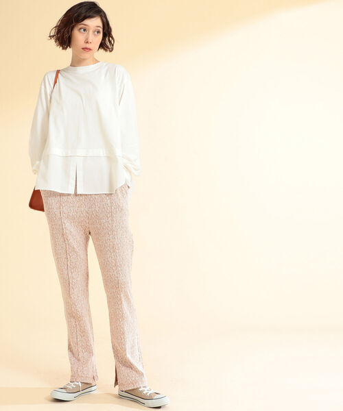 Ray BEAMS(レイビームス)の「Ray BEAMS / バック ギャザー キリカエ Tシャツ(Tシャツ/カットソー・レディース・ブラック/ホワイト/ベージュ・ONE SIZE)」の22枚目の写真