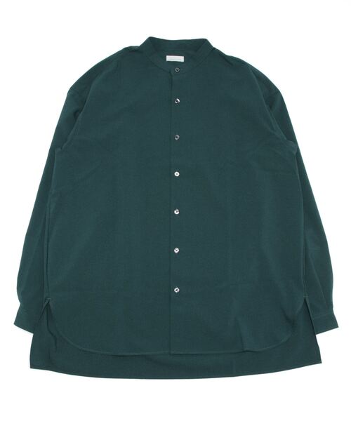 LOWRYS FARM（ローリーズファーム）の「クリアトロバンドカラーシャツ　215517（シャツ/ブラウス・メンズ・ブラック/ブラウン/グリーン/ブラック系その他/ブラウン系その他/ライム・MEDIUM/LARGE）」の5枚目の写真