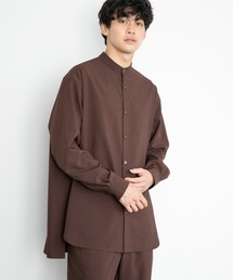 クリアトロバンドカラーシャツ　215517