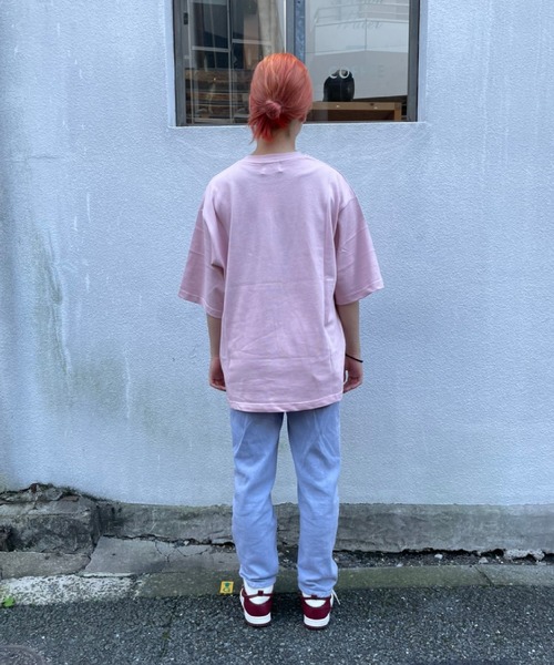 bonjour bonsoir（ボンジュール　ボンソワール）の「【bonjour bonsoir】BONJOUR カレッジビッグ Tシャツ（Tシャツ/カットソー・メンズ・ブラック/ピンク/ホワイト・M/S/L）」の19枚目の写真