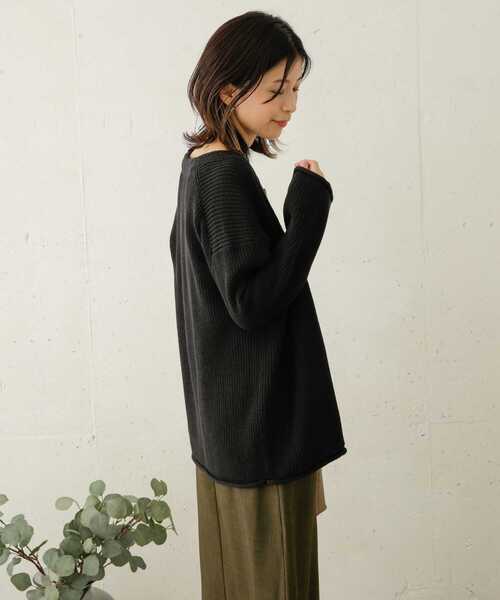 URBAN RESEARCH DOORS(アーバンリサーチドアーズ)の「ローゲージカーディガン(カーディガン/ボレロ・レディース・モカ/ブルー/スミクロ・ONE)」の11枚目の写真