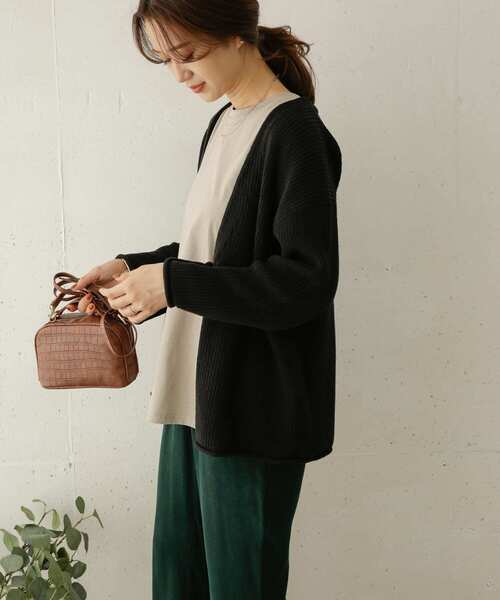 URBAN RESEARCH DOORS(アーバンリサーチドアーズ)の「ローゲージカーディガン(カーディガン/ボレロ・レディース・モカ/ブルー/スミクロ・ONE)」の19枚目の写真