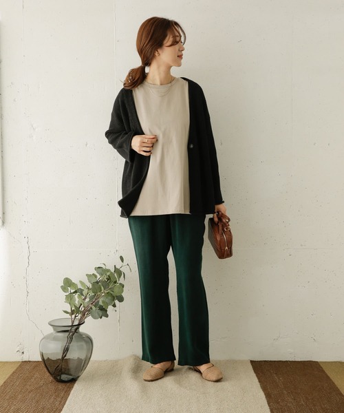 URBAN RESEARCH DOORS(アーバンリサーチドアーズ)の「ローゲージカーディガン(カーディガン/ボレロ・レディース・モカ/ブルー/スミクロ・ONE)」の5枚目の写真