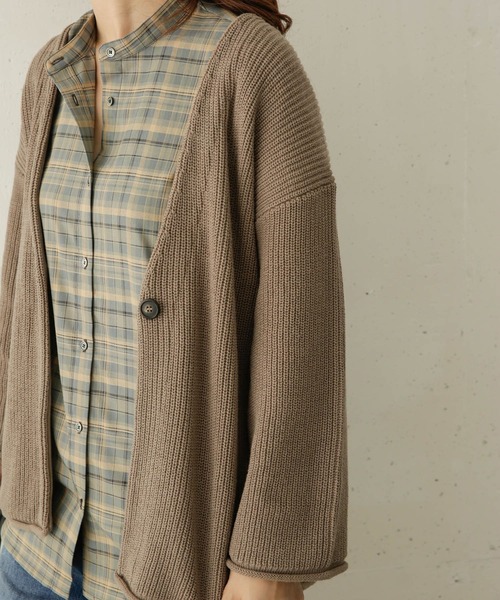 URBAN RESEARCH DOORS(アーバンリサーチドアーズ)の「ローゲージカーディガン(カーディガン/ボレロ・レディース・モカ/ブルー/スミクロ・ONE)」の21枚目の写真