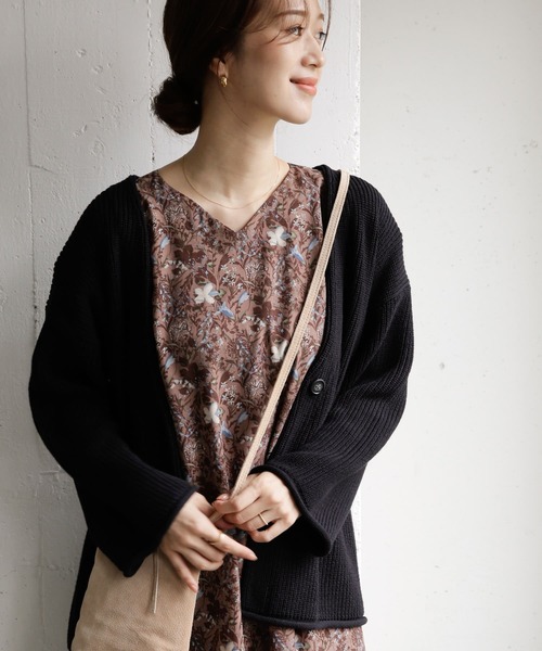 URBAN RESEARCH DOORS(アーバンリサーチドアーズ)の「ローゲージカーディガン(カーディガン/ボレロ・レディース・モカ/ブルー/スミクロ・ONE)」の17枚目の写真