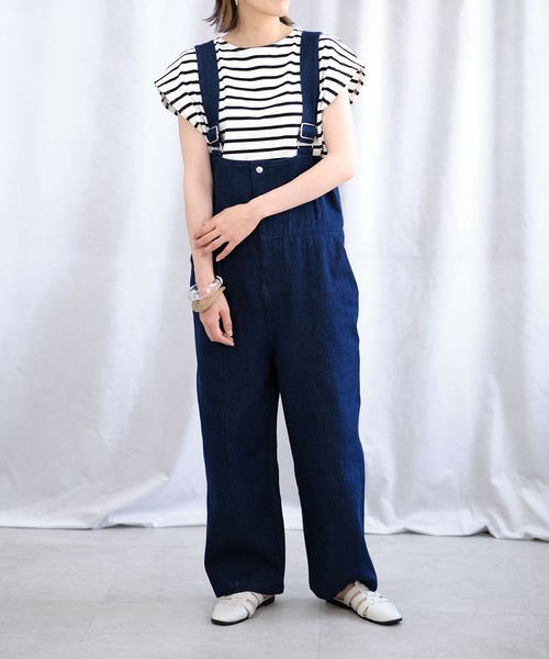 ANDJ(アンドジェイ)の「バックロゴタグボーダーTシャツ(Tシャツ/カットソー・レディース・ブラック/レッド/ブルー・M)」の22枚目の写真