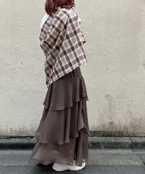 MAJESTIC LEGON（マジェスティックレゴン）の「着回しオーバーシャツ（シャツ/ブラウス・レディース・アイボリー/グレー系その他/ベージュ系その他2・MEDIUM/SMALL）」の11枚目の写真