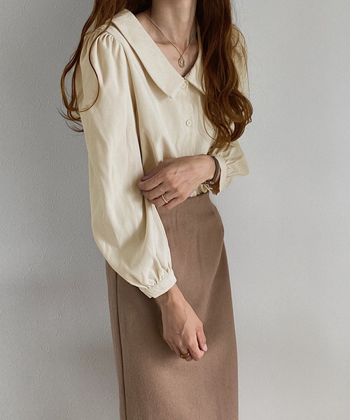 ラパティスリー長袖ブラウス