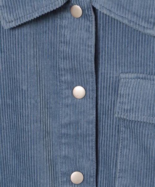 WEGO（ウィゴー）の「WEGO/コーデュロイショートジャケット（ブルゾン・レディース・ベージュ/サックスブルー/アイボリー・FREE）」の20枚目の写真