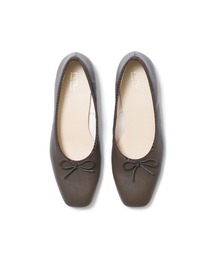 【レインフェア¥1,000OFF|9/23(水)まで】スクエアトゥ フラット バレエシューズ