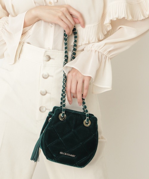 JILL STUART（ジルスチュアート）の「◆ポピーミニバッグ（ショルダーバッグ・レディース・ピンク/ライトグリーン・ﾌﾘ-）」の2枚目の写真