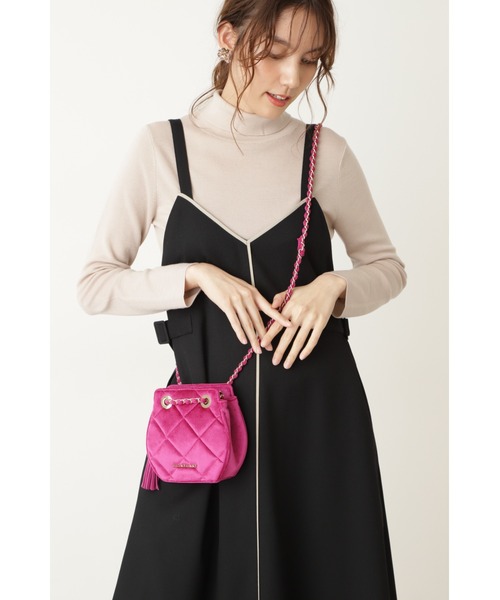 JILL STUART（ジルスチュアート）の「◆ポピーミニバッグ（ショルダーバッグ・レディース・ピンク/ライトグリーン・ﾌﾘ-）」の7枚目の写真