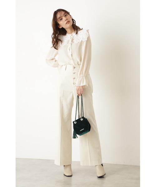 JILL STUART（ジルスチュアート）の「◆ポピーミニバッグ（ショルダーバッグ・レディース・ピンク/ライトグリーン・ﾌﾘ-）」の5枚目の写真