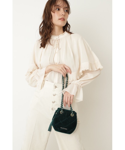 JILL STUART（ジルスチュアート）の「◆ポピーミニバッグ（ショルダーバッグ・レディース・ピンク/ライトグリーン・ﾌﾘ-）」の13枚目の写真