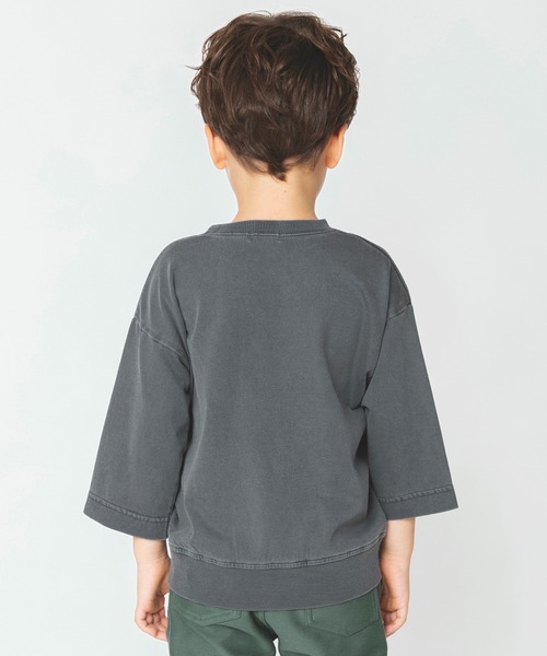 BRANSHES(ブランシェス)の「【ロゴポケット】8分袖Tシャツ(Tシャツ/カットソー・キッズ・ブルーグレー/チャコールグレー/パープル・110cm/140cm/90cm/130cm/120cm/150cm/100cm)」の21枚目の写真