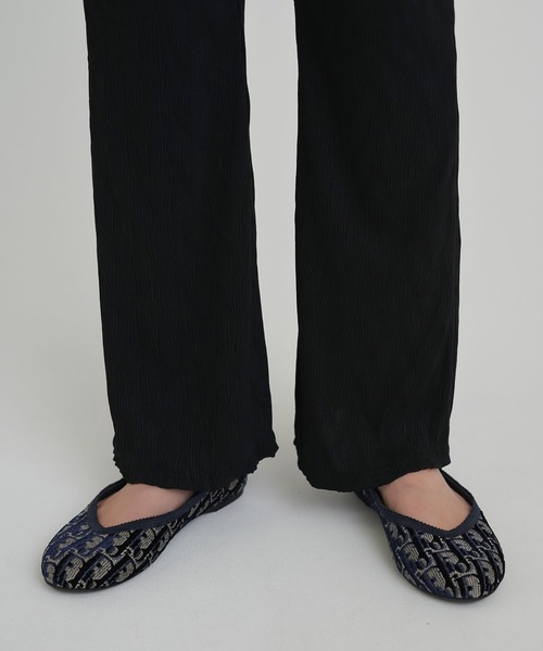 TINA：JOJUN（ティーナジョジュン）の「楊柳 フレアパンツ TINA：JOJUN（その他パンツ・レディース・ブラック/ホワイト・M/S）」の14枚目の写真