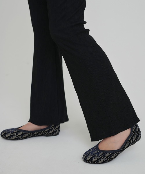 TINA：JOJUN（ティーナジョジュン）の「楊柳 フレアパンツ TINA：JOJUN（その他パンツ・レディース・ブラック/ホワイト・M/S）」の18枚目の写真