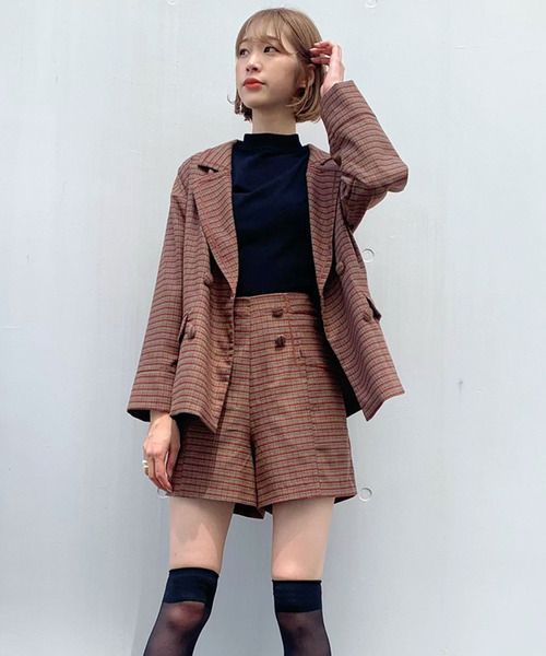 TITTY&CO.(ティティーアンドコー)の「【TITTY&CO.】★チェックショートパンツ(その他パンツ・レディース・ブラウン/グリーン/グレー・SMALL/MEDIUM)」の6枚目の写真