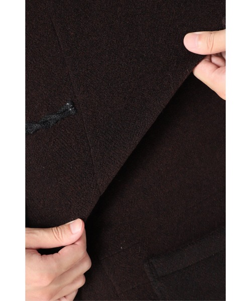 JOURNAL STANDARD（ジャーナルスタンダード）の「BRITISH CUT PILE ダッフルコート（ダッフルコート・メンズ・ブラウン/ベージュ系その他・MEDIUM/LARGE）」の18枚目の写真