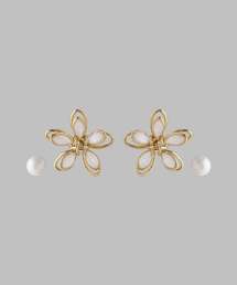 ANEMONE | プチフラワー×プチパールピアス[2ペアセット](ピアス（両耳用）)