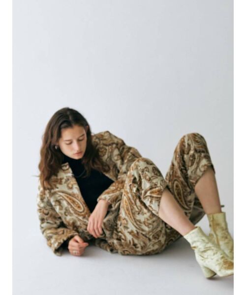 Ungrid（アングリッド）の「サークルヒールベロアブーツ（ブーツ・レディース・パープル/ゴールド・S/M/L）」の6枚目の写真