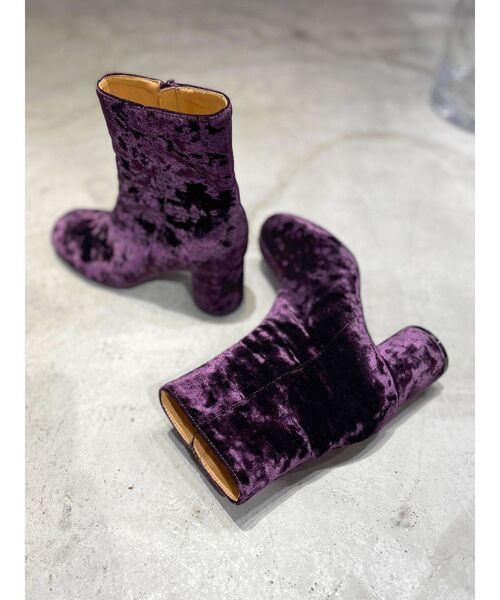 Ungrid（アングリッド）の「サークルヒールベロアブーツ（ブーツ・レディース・パープル/ゴールド・S/M/L）」の9枚目の写真