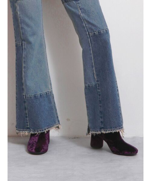 Ungrid（アングリッド）の「サークルヒールベロアブーツ（ブーツ・レディース・パープル/ゴールド・S/M/L）」の10枚目の写真