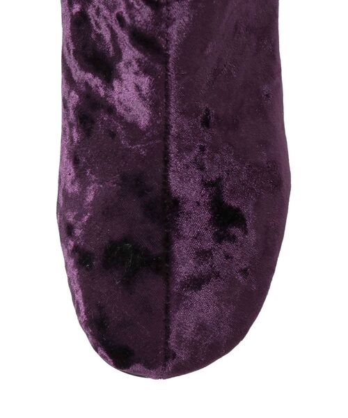 Ungrid（アングリッド）の「サークルヒールベロアブーツ（ブーツ・レディース・パープル/ゴールド・S/M/L）」の14枚目の写真