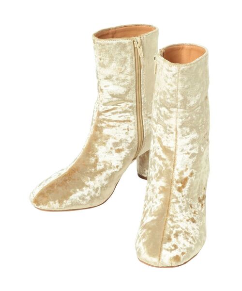 Ungrid（アングリッド）の「サークルヒールベロアブーツ（ブーツ・レディース・パープル/ゴールド・S/M/L）」の15枚目の写真