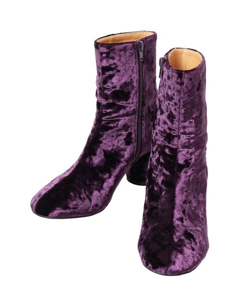 Ungrid（アングリッド）の「サークルヒールベロアブーツ（ブーツ・レディース・パープル/ゴールド・S/M/L）」の16枚目の写真