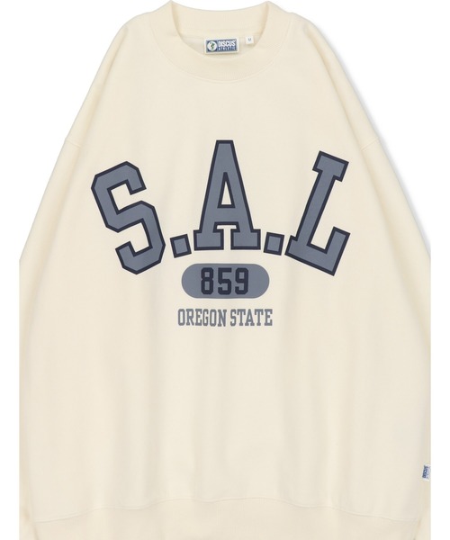 SPINNS（スピンズ）の「【ゆったりシルエット】DISCUS 裏起毛カレッジスウェット（スウェット・レディース・ブラック/ネイビー/グレー/オフホワイト/グリーン/オレンジ・M/L）」の19枚目の写真