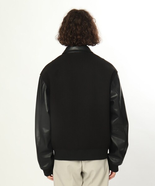 tk.TAKEO KIKUCHI（ティーケータケオキクチ）の「◆テックウールメルトン×シンセティックレザースタジャン（ブルゾン・メンズ・ブラック系4/ベージュ系その他7・88）」の11枚目の写真