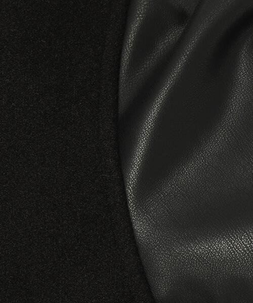 tk.TAKEO KIKUCHI（ティーケータケオキクチ）の「◆テックウールメルトン×シンセティックレザースタジャン（ブルゾン・メンズ・ブラック系4/ベージュ系その他7・88）」の13枚目の写真