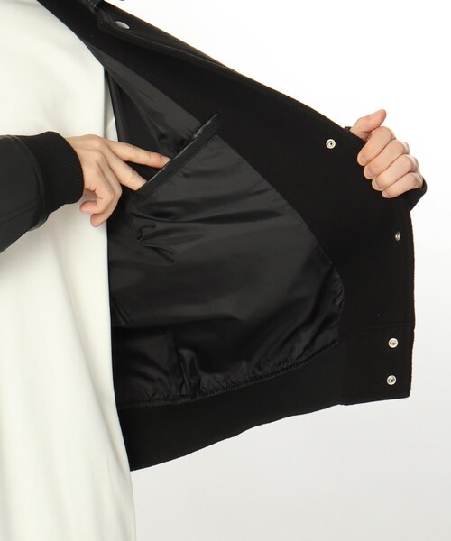 tk.TAKEO KIKUCHI（ティーケータケオキクチ）の「◆テックウールメルトン×シンセティックレザースタジャン（ブルゾン・メンズ・ブラック系4/ベージュ系その他7・88）」の14枚目の写真