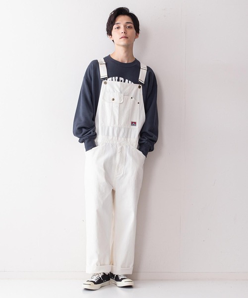 BEN DAVIS（ベンデイビス）の「【BEN DAVIS/ベンデイビス】コットンダックオーバーオール（サロペット/オーバーオール・メンズ・ブラック/ホワイト/ブラウン系その他・LARGE/X-LARGE/MEDIUM/SMALL）」の2枚目の写真