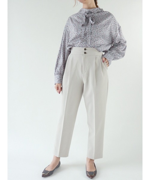 Te chichi（テチチ）の「柄アソートリボンボウタイブラウス（シャツ/ブラウス・レディース・オフホワイト/グリーン/グレー/ネイビー・ﾌﾘ-）」の9枚目の写真